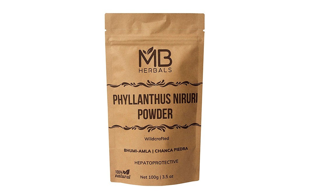 MB Herbals Phyllanthus Niruri Powder, Wildcrafted   Pack  100 grams